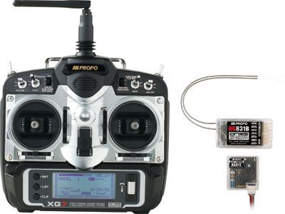 JR Propo XG7 Telemetry DMSS transmitter- with RG831B