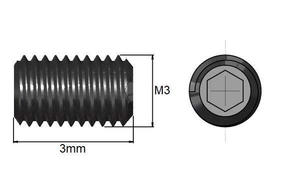 M3x3mm