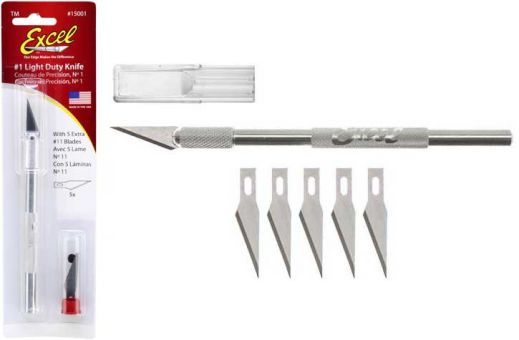 Excel%201%20Light%20Duty%20Knife%20w/5%20Extra%2011%20Blades