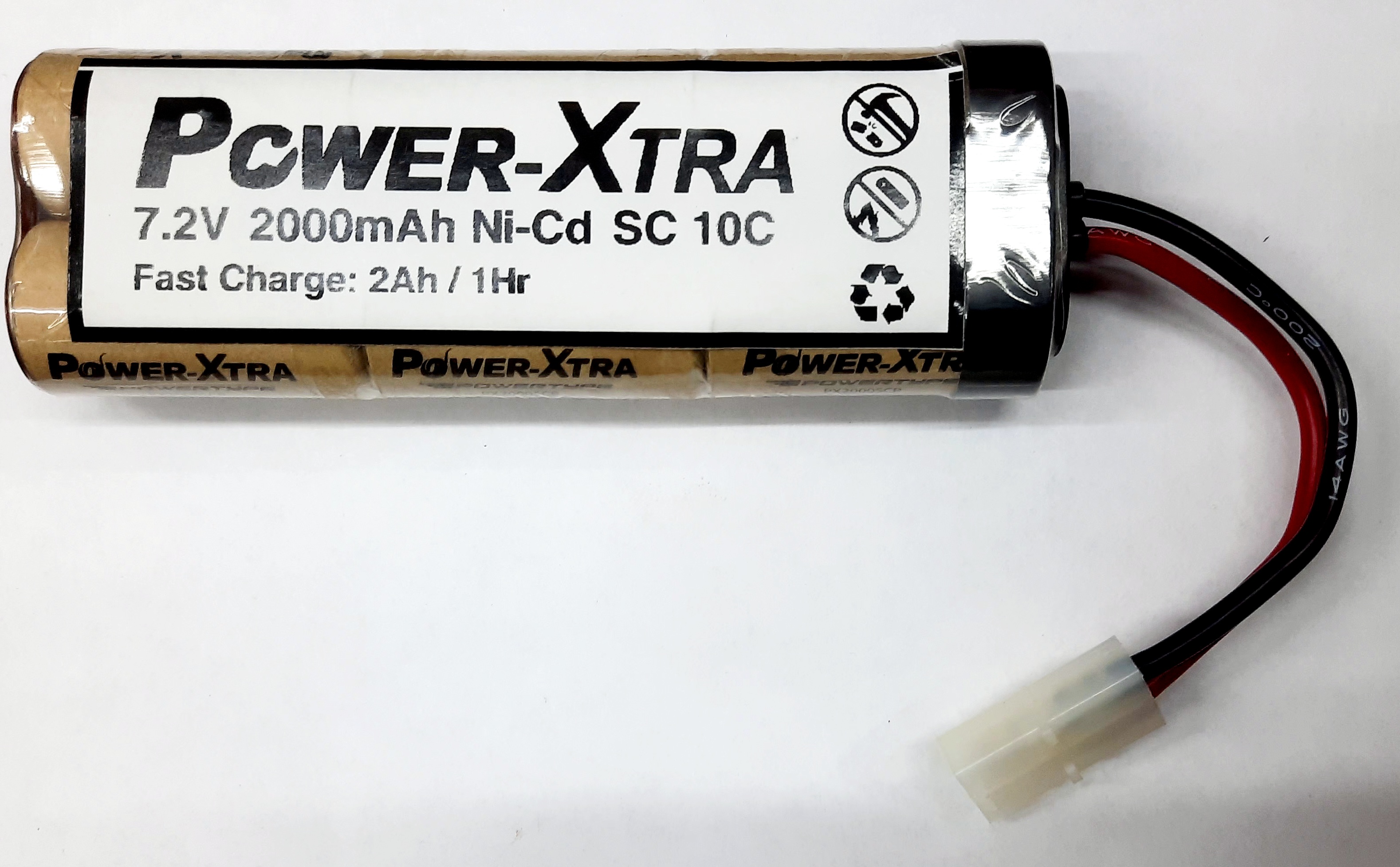 Power-Xtra%207.2v%202000%20mAh%20Ni-cd%20Chargeable%20battery%20with%20tamiya%20Socket