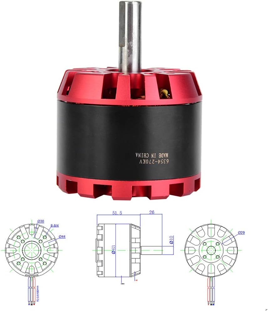6354%20270KV%20Outrunner%20Brushless%20Motor