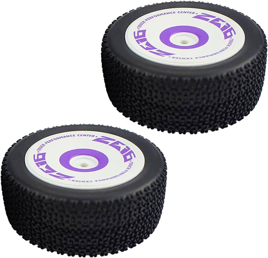 WL 1/12 - 1/10 RC BUGGY Car Rubber Rear Tire Plastic Wheel Rim Set  1 PACK 2 PCS