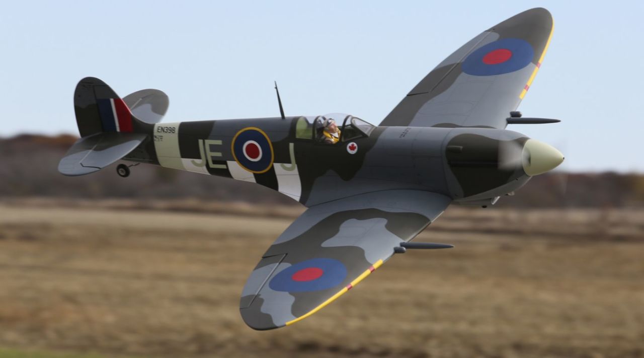 CY Model Spitfire 40-90cc Benzinli ARF Uçak (CNC Air Retrack & Oleo Struts Dahil)