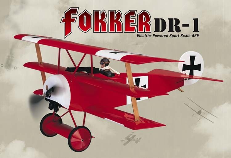 Great%20Planes%20ElectriFly%20Fokker%20DR-1%20ARF%20Uçak