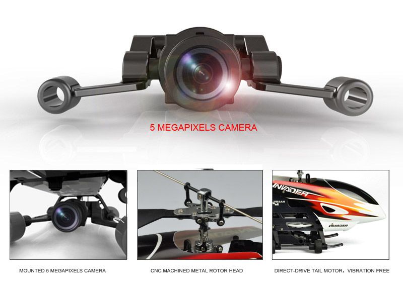 Hubsan FPV Invader Kameralı Kullanıma Hazır Helikopter Seti