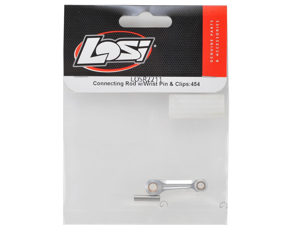 Losi%20Connecting%20Rod%20w/Wrist%20Pin%20&%20Clips%20(454)%20LOSR2211