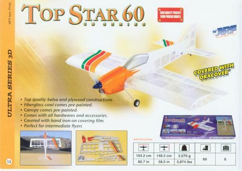 Phoenix Top Star 60 .60 1540mm Fun Fly 3D Akrobatik ARF Uçak