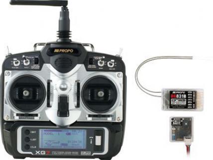 JR Propo XG7 Telemetry DMSS transmitter- with RG831B receiver