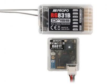 JR Propo RG831B DMSS 2.4GHz 8CH Receiver // DMSS 2.4GHz Uzun Menzilli Telemetrili 8 Kanal Alıcı