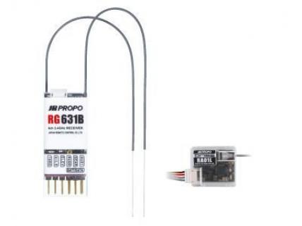 JR Propo RG631B DMSS 2.4GHz 6ch Receiver w/RA01L // DMSS Uzun Menzilli Telemetrili 2.4gHz 6 Kanal Alıcı