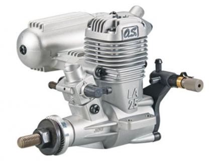 O.S. Max 25LA Silver Nitro Motor