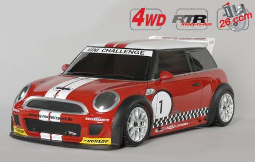 FG Modellsport Mini Cooper 4WD-510 Sportsline Benzinli 1/5 On-Road RTR Araba // JR DSX3 Kumanda İle