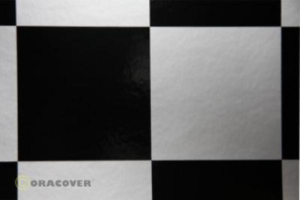 ORACOVER FUN 6 width: 60 cm length: 2 m silver - black 