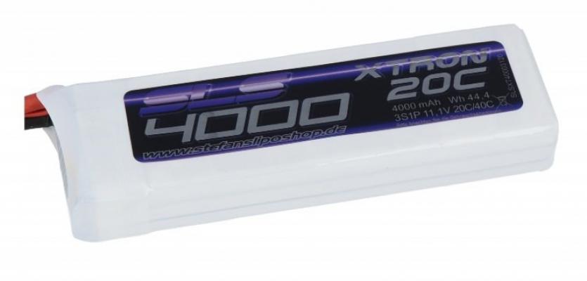 XTRON 4000MAH 3S1P 11.1V 20C / 40C