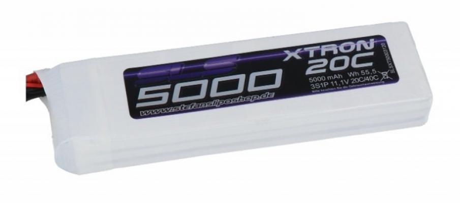 XTRON 5000MAH 3S1P 11.1V 20C / 40C Lipo Batarya
