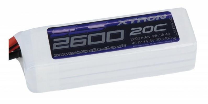 XTRON 2600MAH 4S1P 14.8V 20C / 40C Lipo Batarya
