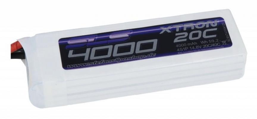 XTRON 4000MAH 4S1P 14.8V 20C / 40C