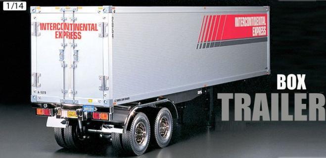 Tamiya 1/14 Box Semi Trailer for Truck (Demonte)