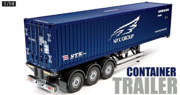 Tamiya 1/14 NYK 40ft. Container Semi Trailer (Demonte)