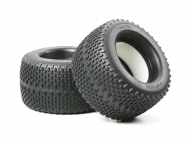 Tamiya Oval Spike Tires/Tyres 150/80 (w/Inner Sponges) (2 Pcs.)