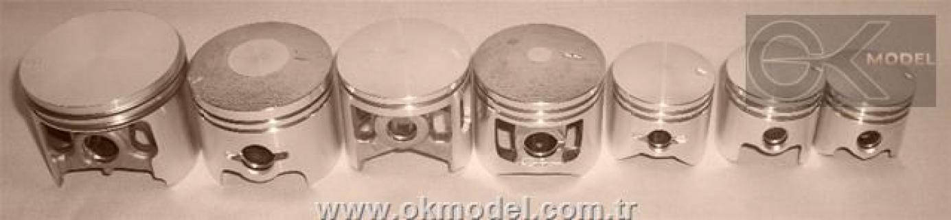 RCGF 62 cc spare piston,piston ring and piston pin set