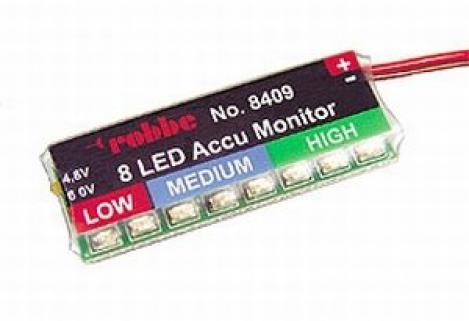 Robbe 8 LED Accu Monitor