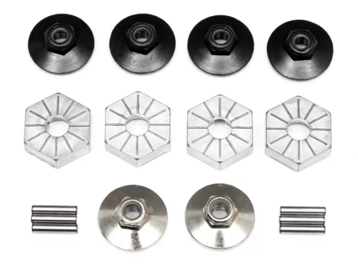 HPI 17mm HEX HUB SET (4pcs w/LOCK NUTS) 