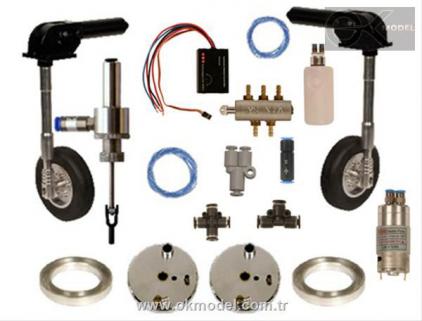 UMS hydrolic retrak landing gear with break,  12kg for 2 tyres