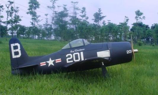 CY Model F8F Bearcat 40-90cc gasoline ARF - Include Retracks