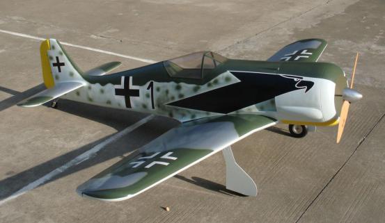 CY Model FW 190 40-90cc Benzinli ARF Uçak-Retrackler Dahil