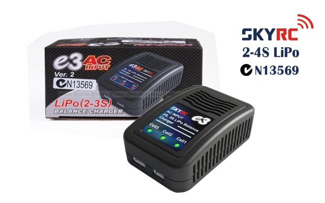 SkyRC - e3 AC Chargeur (LiPo 2-3S - 11W) - SKY100081