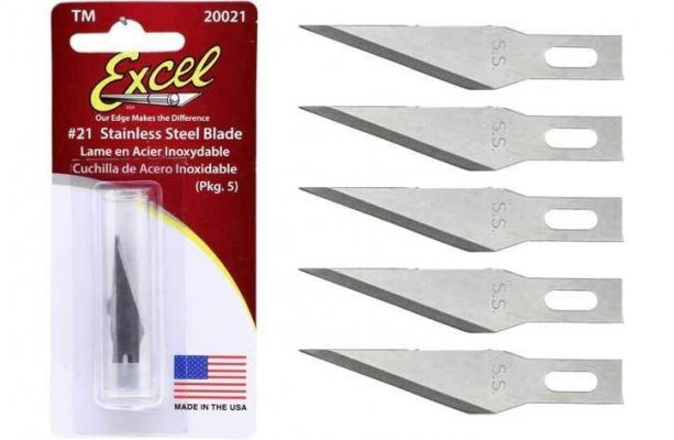 EXCEL No.11SS K-1 Paslanmaz Çelik Maket Bıçağı Ucu ( 5 li paket )