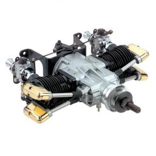 Saito FA-300T-TDP twin cylinder 4 stroke glow fuel model plane engine