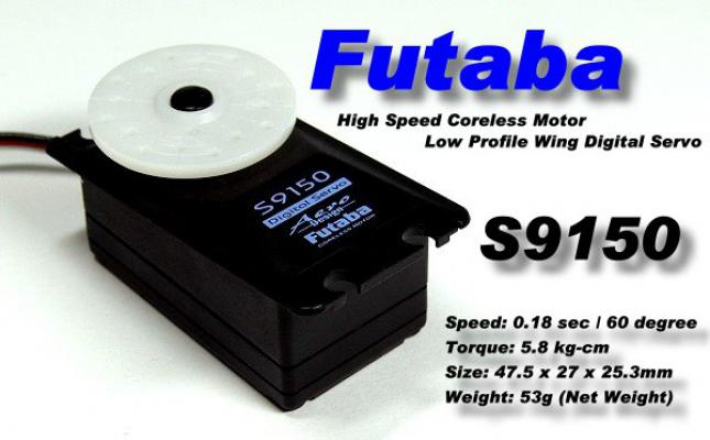 FUTABA S9150 low profile F3A servo