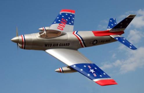 Fly Model F-86 Sabre Composite Fuselage 140 size  ARF Model