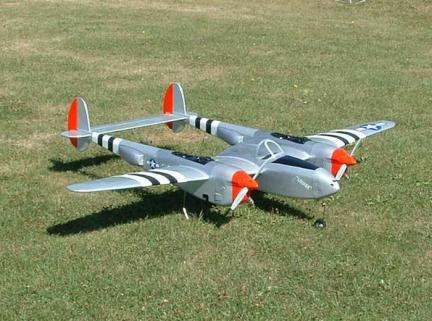 Fly Model P-38 Lightning Çift Motorlu ARF Uçak Kiti
