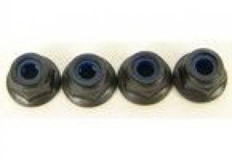 M4 Flanged stop steel nut for wheels 4pcs