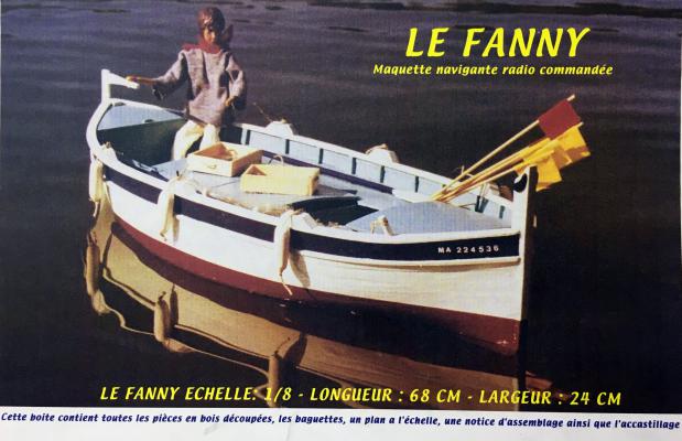 Le Fanny Echelle 1/8 ahşap tekne Kit model