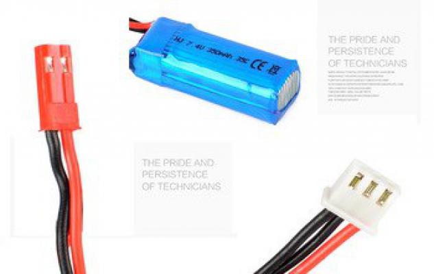 7,4 350mAh Lipo 35C