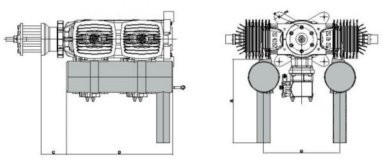 ZDZ 420B4-J Exhaust Set