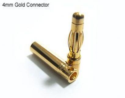Altın Kaplama Konnektör/Fiş/Soket 4mm (5 Erkek+5  Dişi)