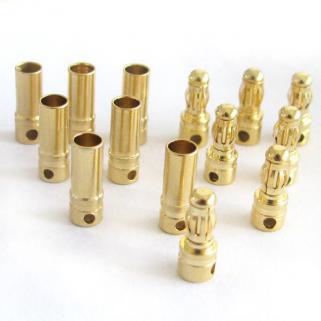 Altın Kaplama Konnektör/Fiş/Soket 3.5mm (10 Erkek+10 Dişi)