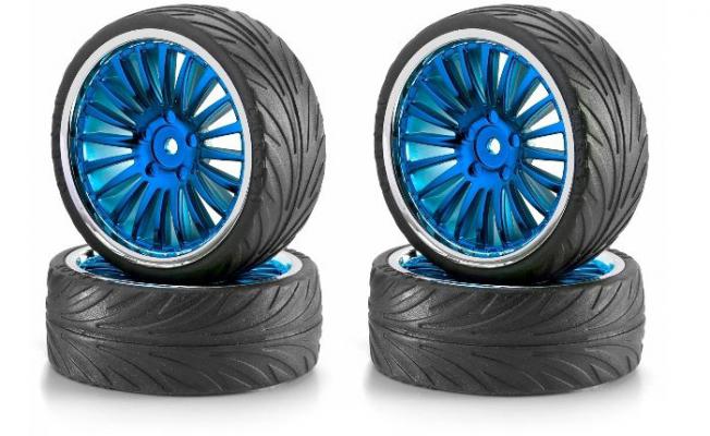 Big Wheel On-Road Blue/chorome (4 pcs.)