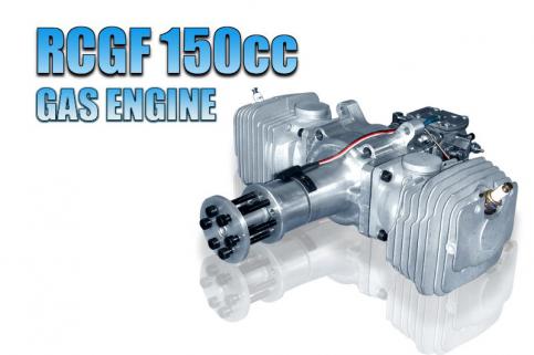 RCGF 150cc Boxer Çift Silindir Benzin Motoru Arka Karb. ve Eksozları