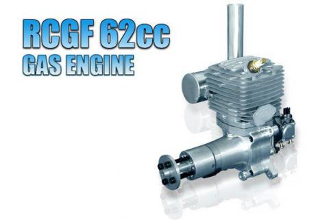 RCGF 62cc CNC Blok Benzin Motoru Arka Karb. ve Eksozu