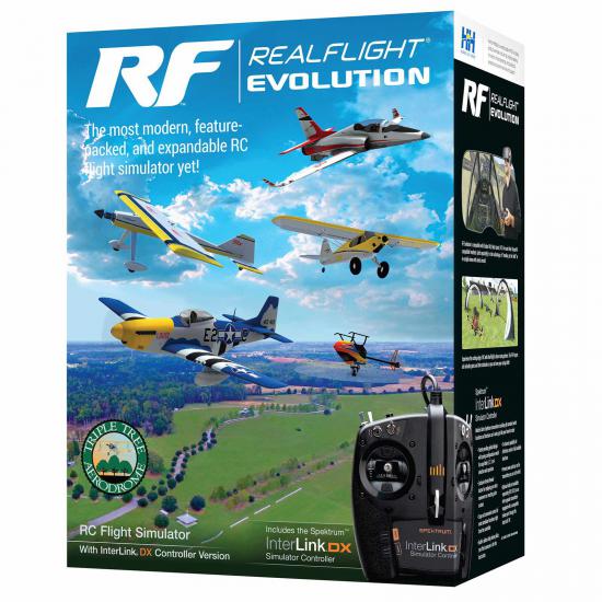 Real Flight Evolution RC Flight Simulator with InterLink DX Controller