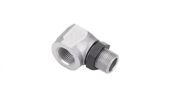 Saito SAI125a140 Muffler Right Angle Adaptor With a Nut 125a-80 - FA125a, 125aGK
