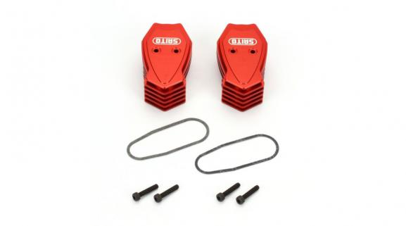 Saito SAI36166 Red Valve Covers 220A & G36 AD,AE,AK