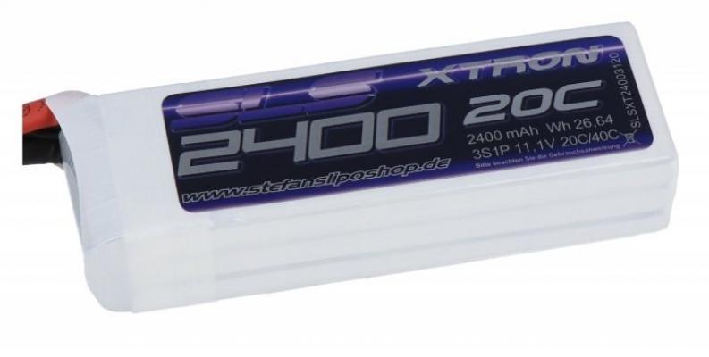 XTRON 2400MAH 3S1P 11.1V 20C / 40C Lipo Batarya
