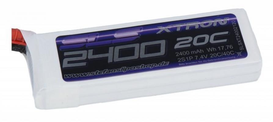 2400MAH 2S1P 7.4V 20C / 40C